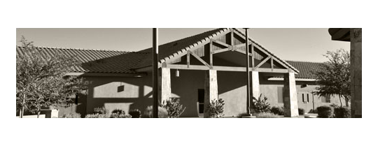 exterior main building header